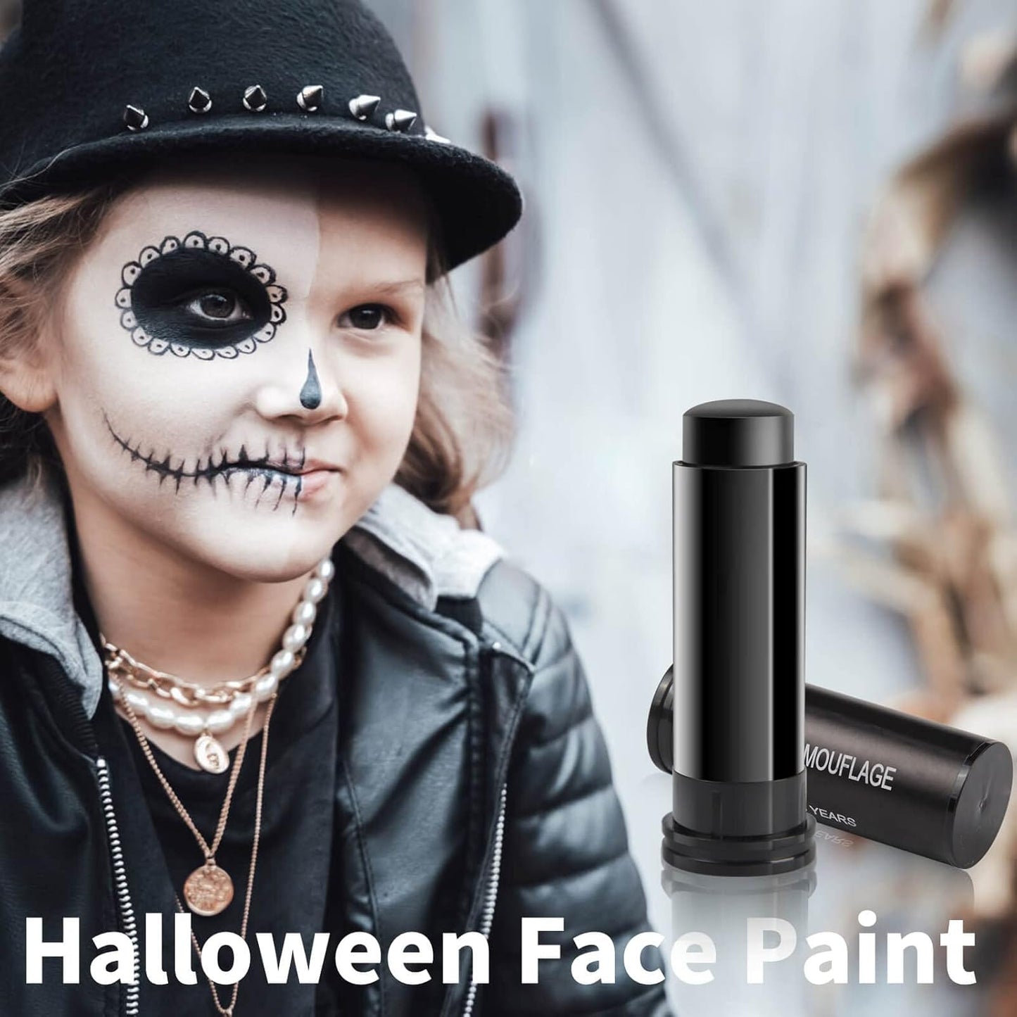 MEICOLY 3 Colors Camo Face Paint Set,Black Maroon Brown Green Eye Black Stick,Sporting Face Paint for Baseball Softball Football Lacrosse,Hunting Accessories Military Army Camo Paint