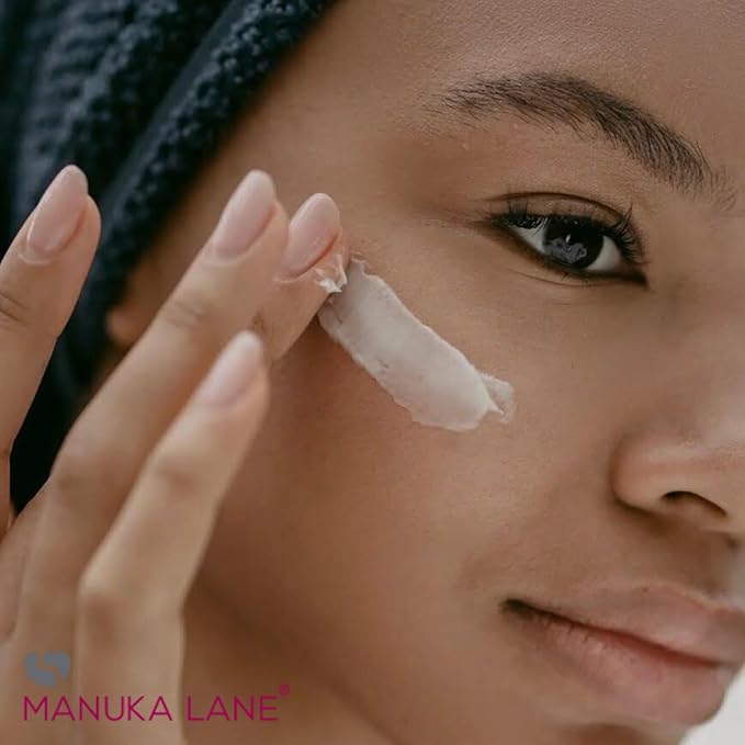 Manuka Lane Natural Eye Cream Moisturizer with Manuka Honey, Eyebright, Vitamin E, and Lanolin – Nature’s Most Powerful Defense Against Dark Circles Under-Eye Bags, Dark Circles and Puffiness