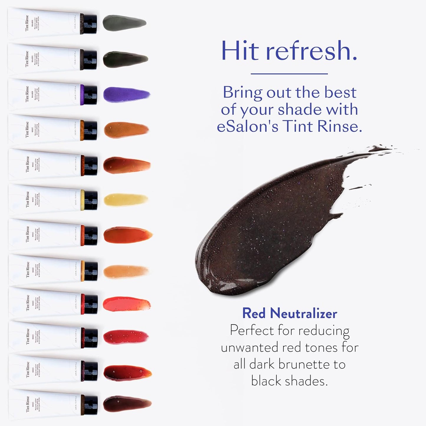 eSalon Color Depositing Hair Color Booster Treatment - Tint Rinse Hair Toner & Enhancer - Professional-Grade Mask - Apply with Shampoo & Conditioner (Red Neutralizer)