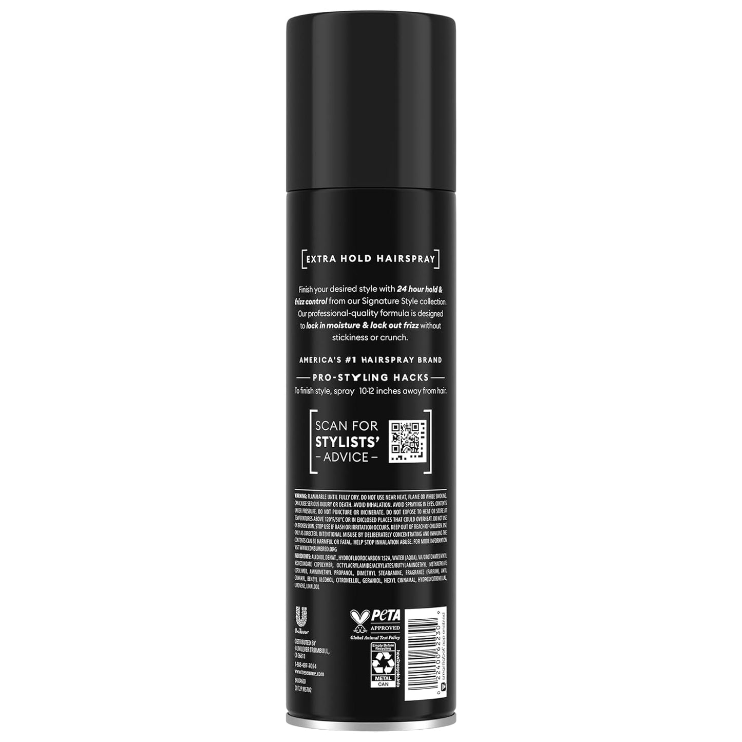 TRESemmé Hairspray, Extra Hold, 2-Pack, Moisturizing Hair Spray, 24H Frizz Control + Keratin Repair Mask (3 Piece Set)