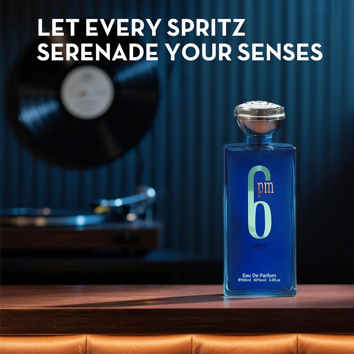 Cologne for Men 6PM Mist 3.4 Fl Oz Eau de Toilette Spray Noted with Lemon,Pink Pepper,Cedar,Patchouli&Jasmine Fragrance Alcohol-Free Luxury Men's Perfume for Daily Use