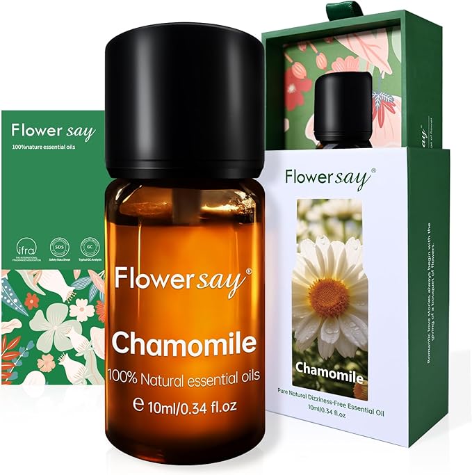 Roman Chamomile Essential Oil 0.34Oz - 100% Pure Natural MAX Undiluted Premium Therapeutic Grade Essential Oils for Diffuser/Skin Care/Massage/Hair/Toenails