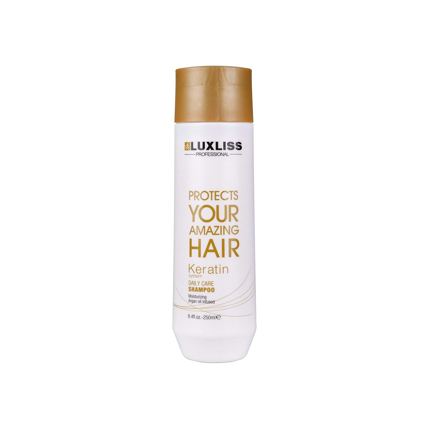 Luxliss Keratin Smoothing Treatment and Keratin Daily Care Shampoo & Conditioner Set Professional Results Straightens and Smooths Repair Hair