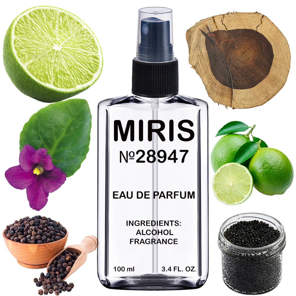 MIRIS No. 28947, Inspired by 212 Vip Men Wild Party, Long-Lasting Eau de Parfum for Men, Spray 3.4 Fl Oz / 100 ml