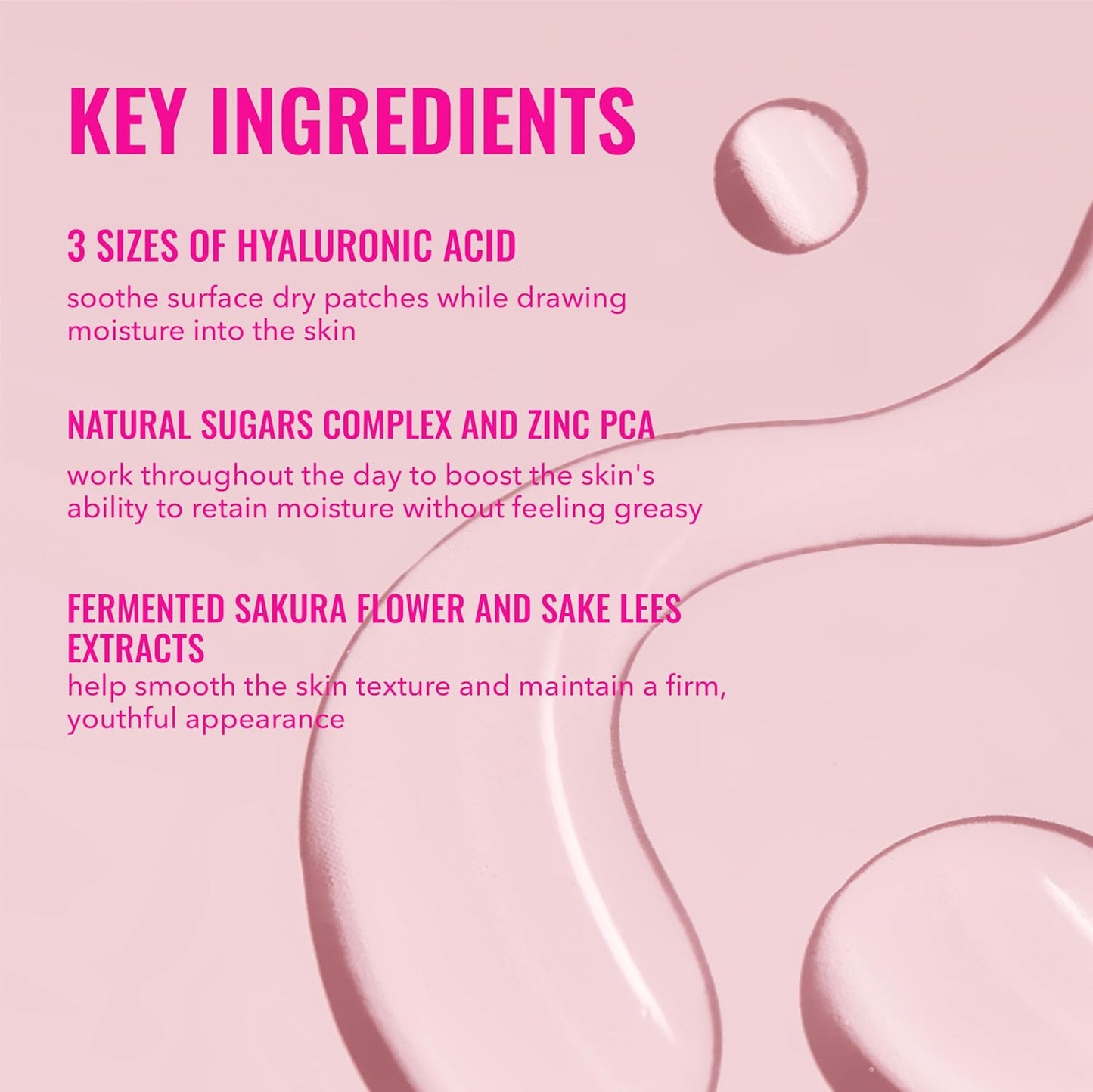 Good Molecules Sakura Hyaluronic Acid Boosting Essence - Ultra Hydrating Facial Moisturizer - Skincare for Hydration, Tightening, Anti Aging, Instant Glow - Skin Care for Face