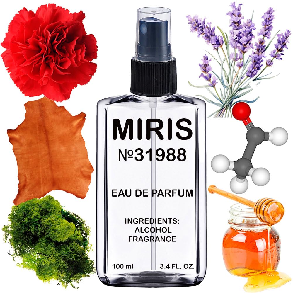 MIRIS No. 31988, Inspired by Uomo, Long-Lasting Eau de Parfum for Men, Spray 3.4 Fl Oz / 100 ml