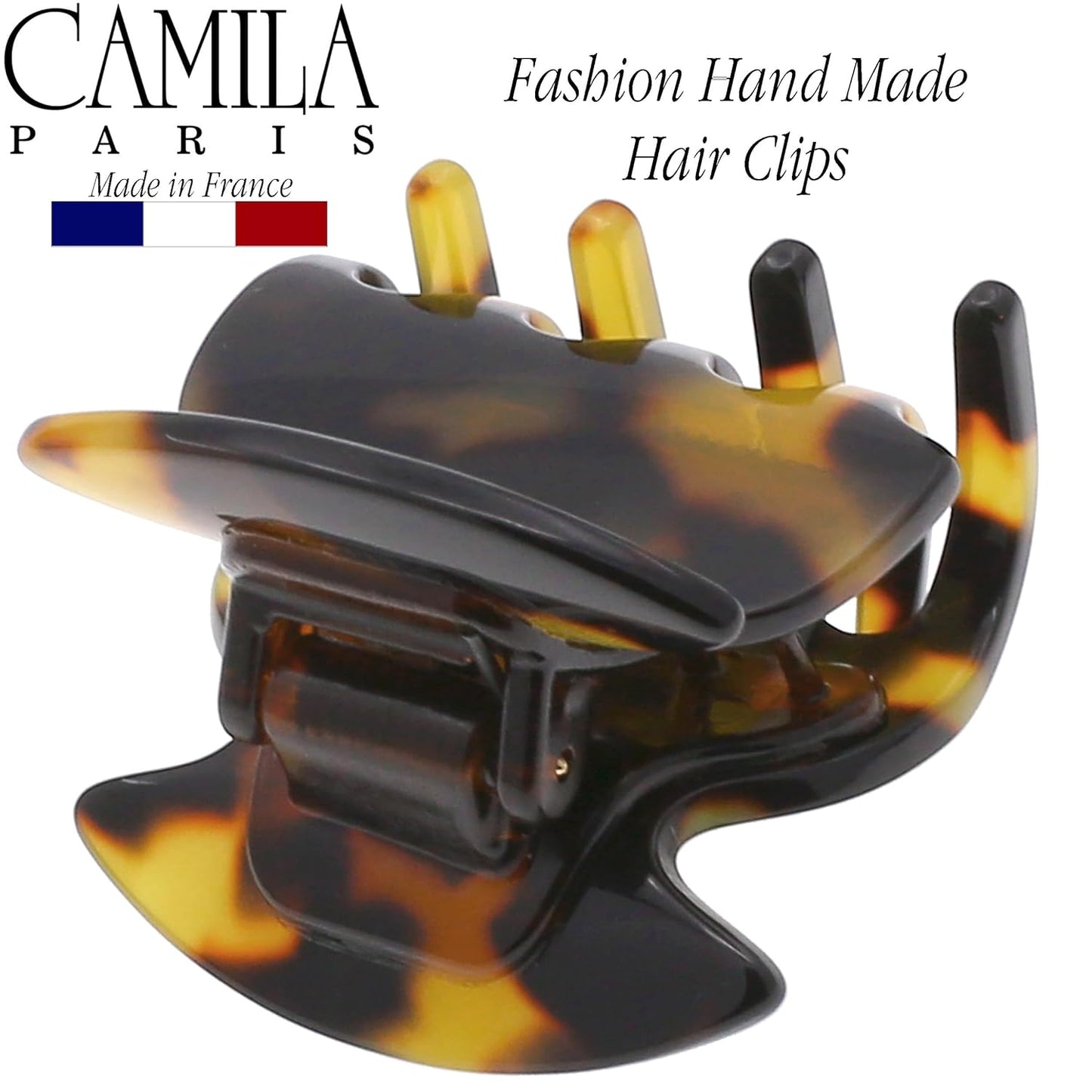 Camila Paris CP3157 French Hair Clip for Women, Handmade, Tokyo, Small Girls Hair Claw Clips Jaw, Durable Styling Hair Accessories for Women, Strong Hold No Slip Grip, Made in France