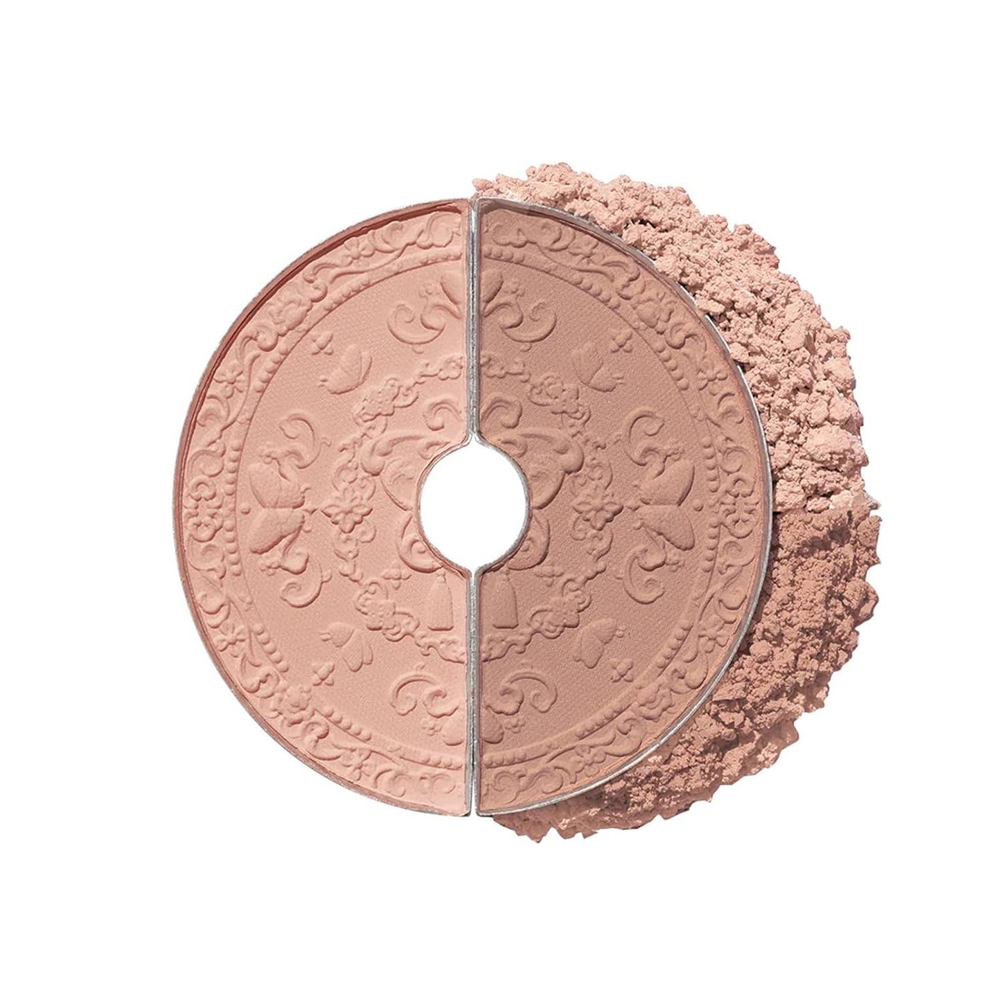 Flower Knows Butterfly Cloud Collar Rouge Box Contour & Blush Duo Palette, Brown Culpting Matte Finish Contour & Blush Powder, Buildable & Blendable Makeup for cheeks(05 Pearwood)