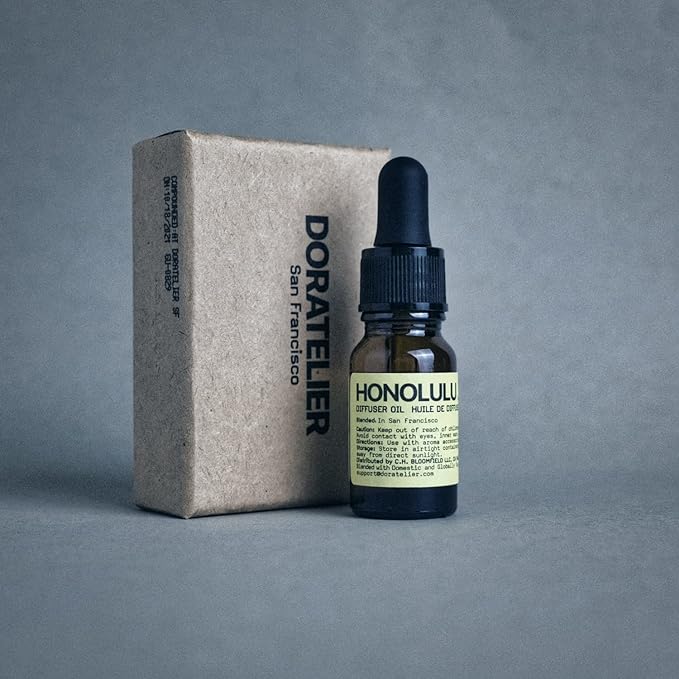 Honolulu Diffuser Oil, Sweet Tropical Scent, Grapefruit, Bergamot, Tangerine, Musk Essential Oils Blend for All Ultrasonic Diffuser Scent Projects(10mL/.33 FL oz)…