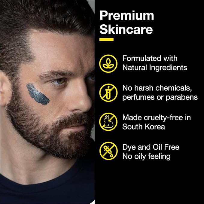 Lumin Charcoal Face Wash for Men Skincare - Daily Detox, Hydrating Face Cleanser, Removes Impurities, Exfoliates, Unclogs Pores, Controls Oil, Soothes Irritation, All Skin Types, 2 Pack
