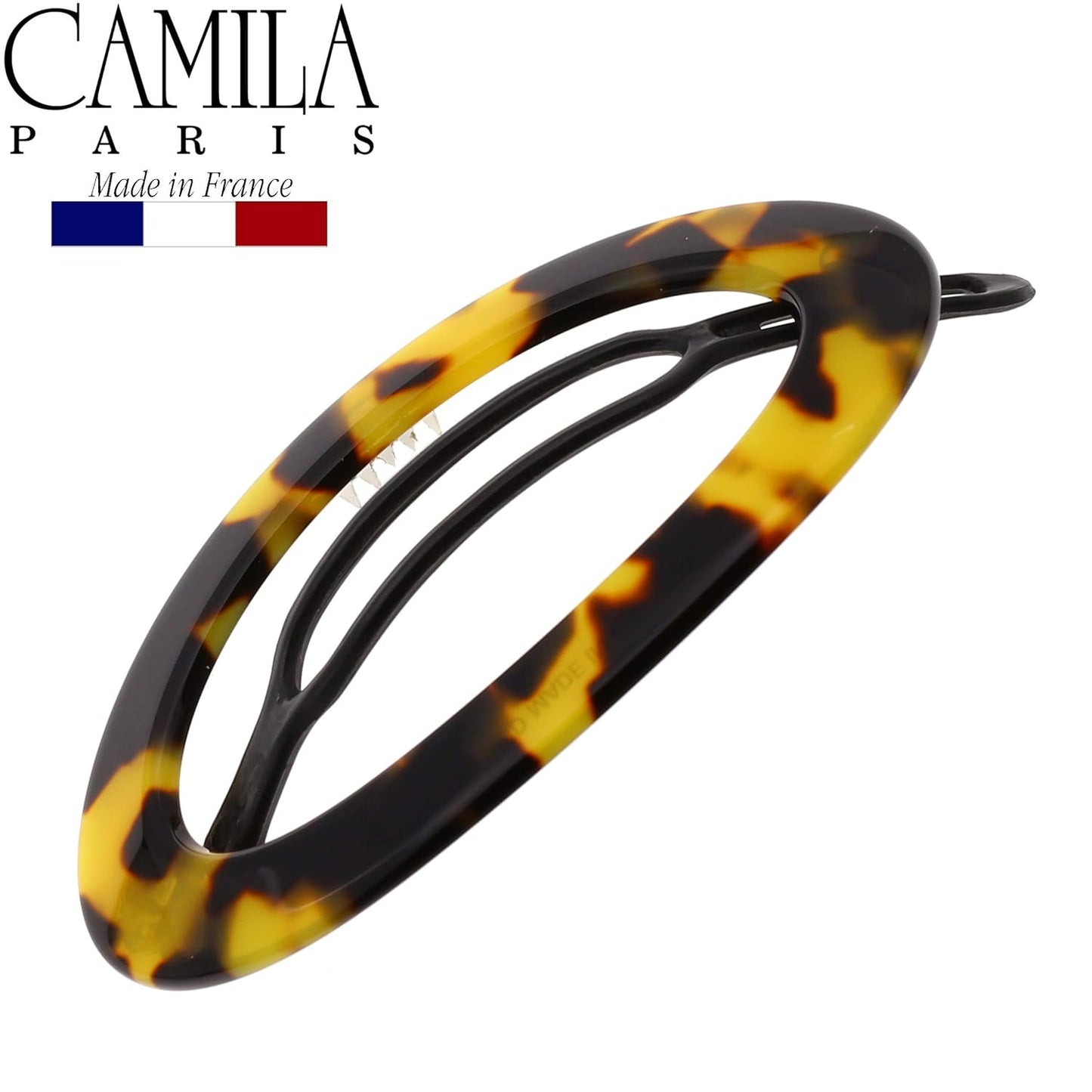 Camila Paris CP2794 French Hair Barrette Clip for Women, Handmade, Tokyo, Slide-in Metal-Free Closure, Strong Hold Grip Hair Clips for Girls, No Slip Durable Styling Hair Accessories, Made in France