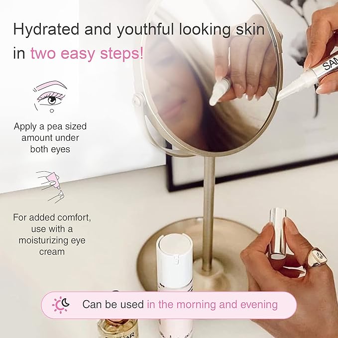 Illuminating Eye Cream - Anti-Aging, Hydrating & Brightening Treatment with Hyaluronic Acid, Vitamin C, and Essential Oils - Reduces Dark Circles, Fine Lines & Puffiness - All Skin Types