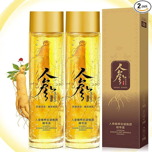 Rednow Ginseng Extract Liquid,Ginseng Anti Wrinkle Serum,Ginseng Peptide Anti Aging Serum,Ginseng Extract Anti-Wrinkle Original Serum Oil,Hydration Ginseng Oil Essence,Ginseng Face Serum(2PCS)