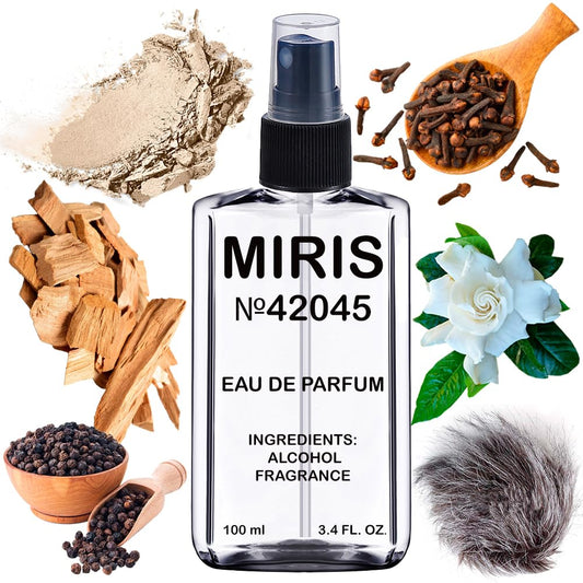 MIRIS No. 42045, Inspired by Musk Kashmir, Long-Lasting Unisex Eau de Parfum for Women & Men, Spray 3.4 Fl Oz / 100 ml