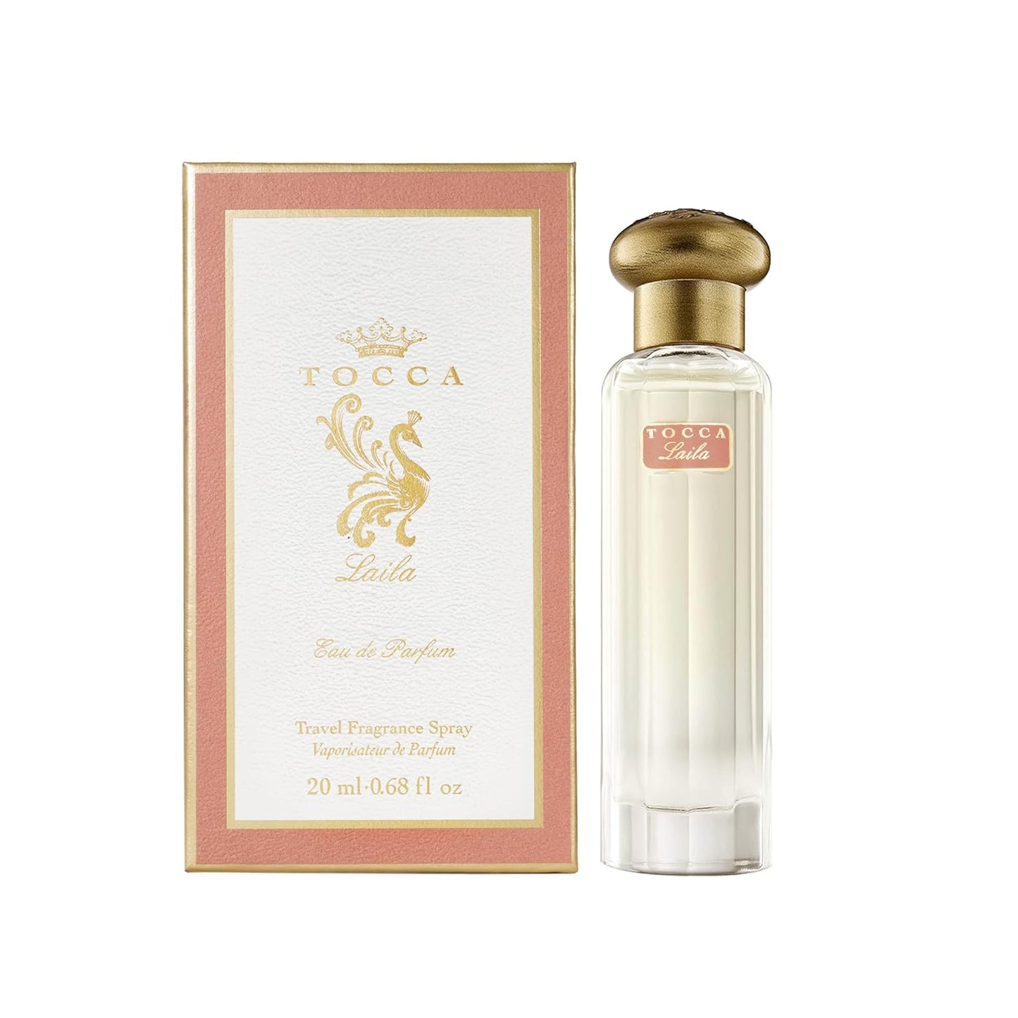Tocca Laila Women's Perfume Travel Spray, 0.68 oz. (20 ml) - Bergamot, Vanilla & Amber, Sweet and Decadent Eau de Parfum