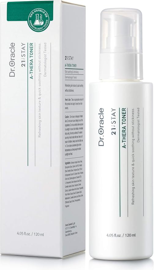 A-Thera Toner Facial Moisturizer Face Serum Korean Skincare Toner for Sensitive Skin, (4.05fl.oz.fl.), Dermatologist Tested, 21;Stay by DR.ORACLE