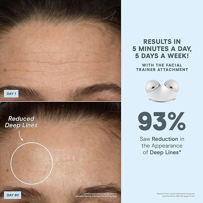 NuFACE TRINITY+ Microcurrent Facial Device Kit - Limited Edition FDA Cleared Face Massager Device + Microcurrent Gel Activator, Cleansing Wipes & Brush - Velvet Rose