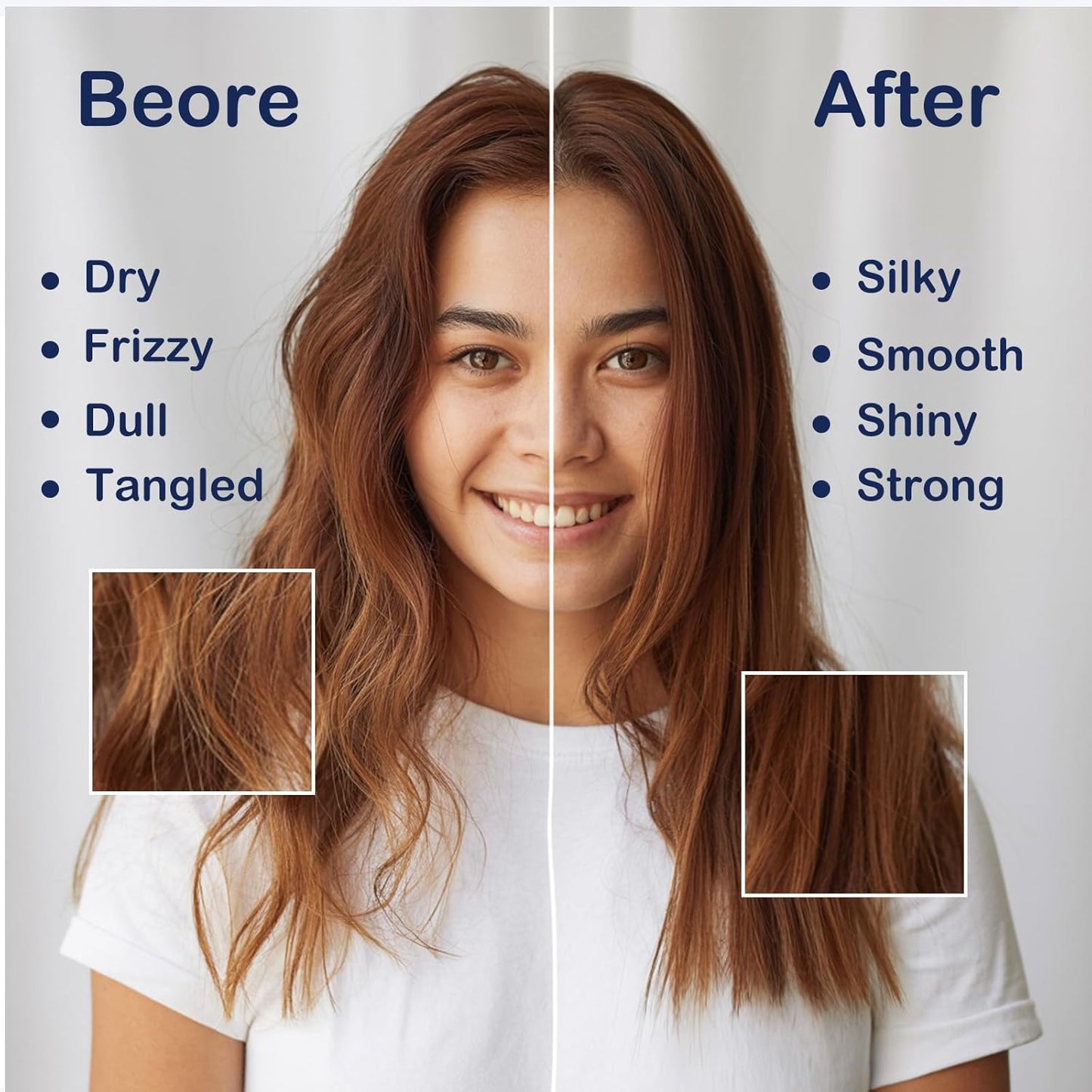 Protein Hair Treatment, Hair Mask for Curly Hair, Nourishing & Strengthening Deep Conditioning Hair Treatment, Hydrolyzed Silk & Protein, Sericin, Soft Fragrance, Hair Masks for Dry Damaged, 500ml