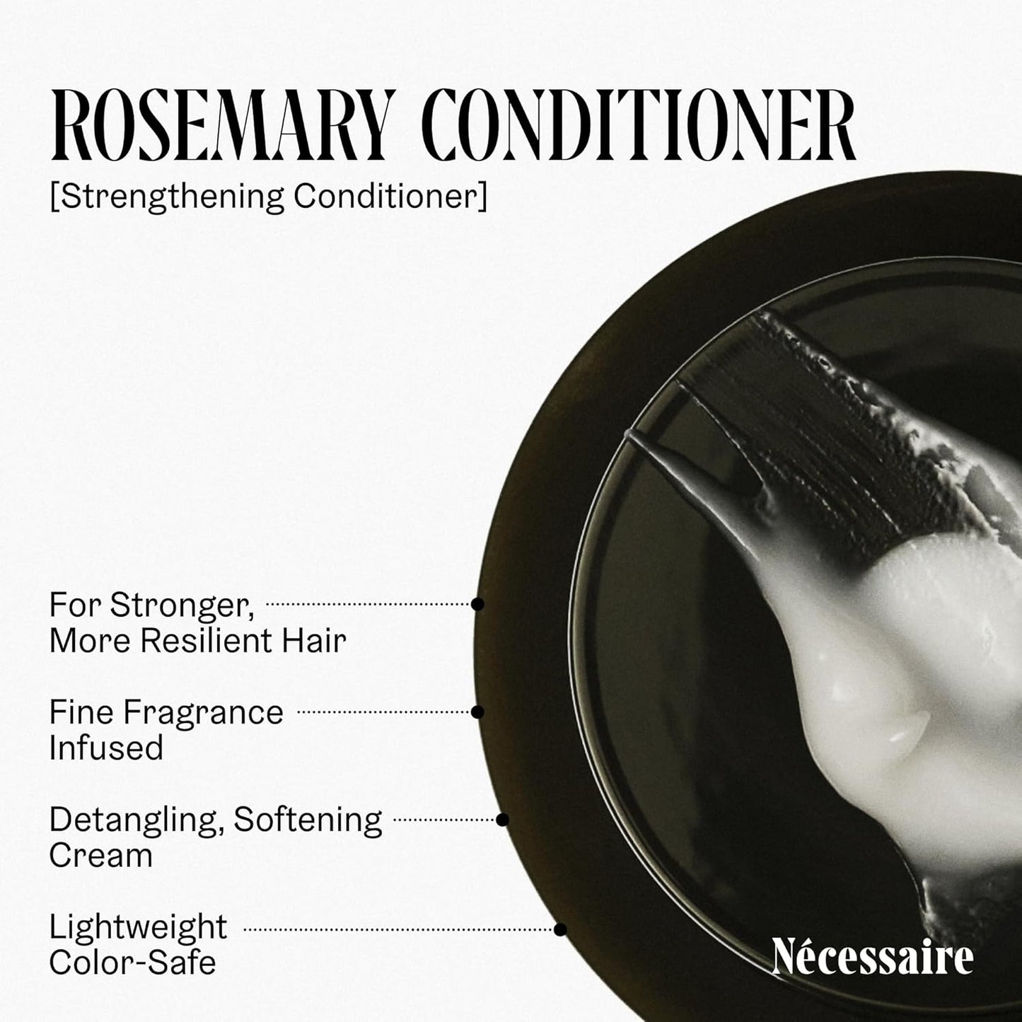 Nécessaire Rosemary Hair Duo | Multi-Protein Strengthening Shampoo + Conditioner For Thinning Hair. For Women + Men. Good For All Hair Types/Textures. Free Of Sulfates. Color-Safe. 250 ml / 8.4 oz