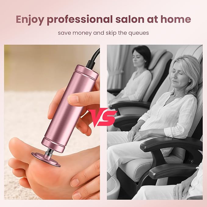 Electric Callus Remover for Feet, Adjustable Speed Foot Callus Remover, Professional Pedicure Tools for Feet with 60 Pcs Replacement Sandpaper Disc, Foot Scrubber for Dead Skin and Calluses