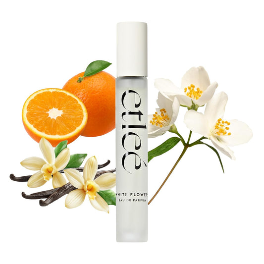 White Flowers Eau de Parfum 0.34oz, Long Lasting Perfume Inspired by Paradoxe, Oriental Fougere Notes With Vanilla, Amber, Musk, Pear, Citrus Bergamot & Orange, Luxury Fragrance for Women & Men