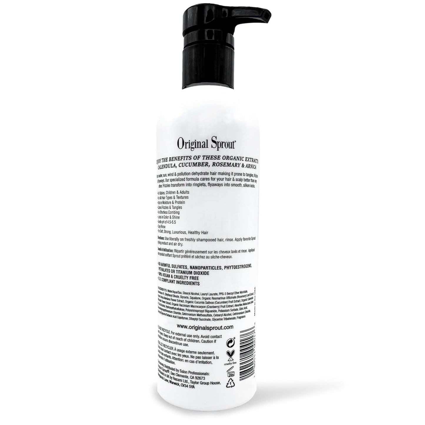 Original Sprout Deep Conditioner for All Hair Types, Vegan Conditioner, 12 oz. Bottle