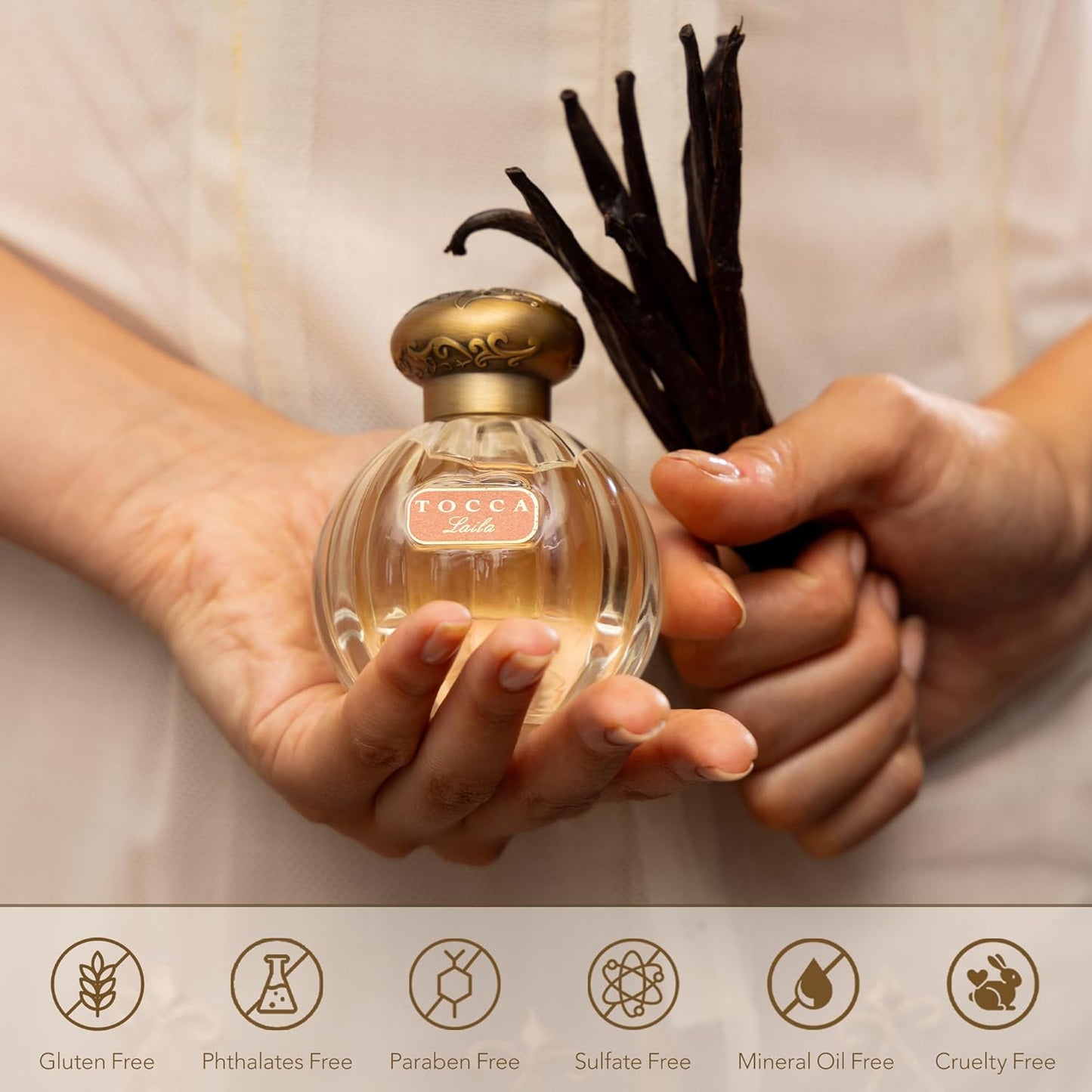 Tocca Laila Women's Perfume, 1.7 oz. (50 ml) - Bergamot, Vanilla & Amber, Sweet and Decadent Eau de Parfum