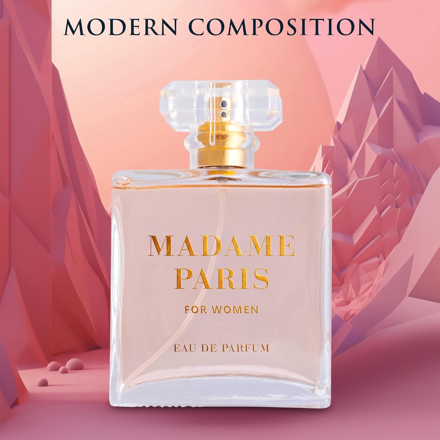 Madame Paris for Women Eau De Parfum 3.4 Oz Pure Femininity in a Bottle Delicate Floral Scents of Jasmine and May Rose A Fragrance That Will Get You Noticed Cruelty Free Perfume Precious Gift