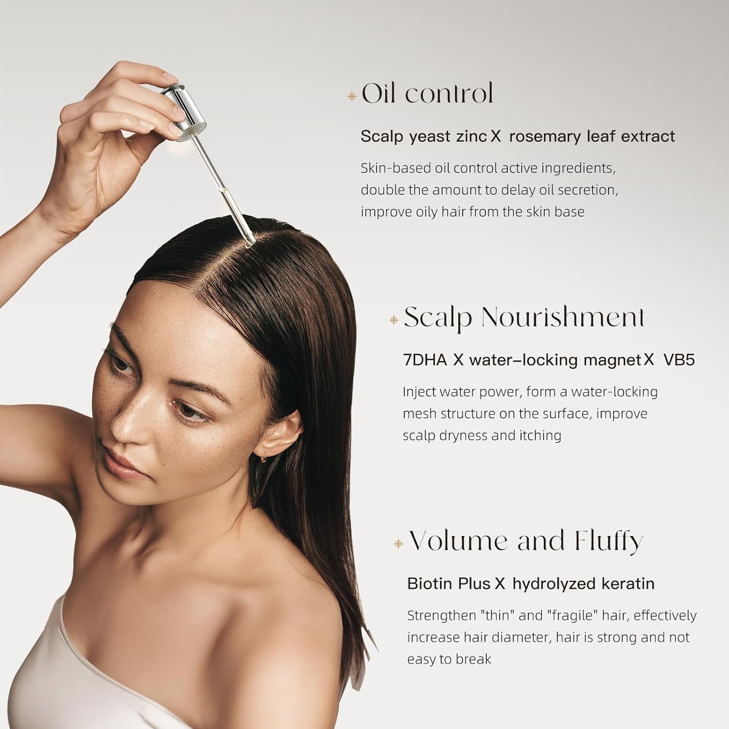 Hair Growth Serum 95 ml - Rosemary Hair Thickening Serum with Biotin, Caffeine for Hair Thinning & Shedding – Promotes Healthy Scalp, Fuller, Nourish, Strengthens Roots