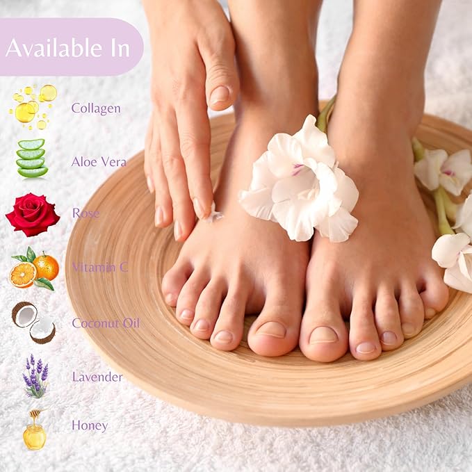 10-Minute Paraffin Hand & Foot Treatments, Self Contained Paraffin Wax Gloves and Booties Set for Intensive Hydration At Home (Honey)