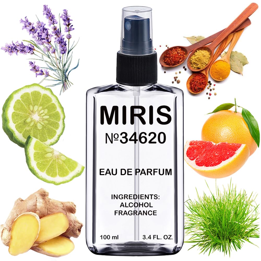 MIRIS No. 34620, Inspired by Ch 212, Long-Lasting Eau de Parfum for Men, Spray 3.4 Fl Oz / 100 ml
