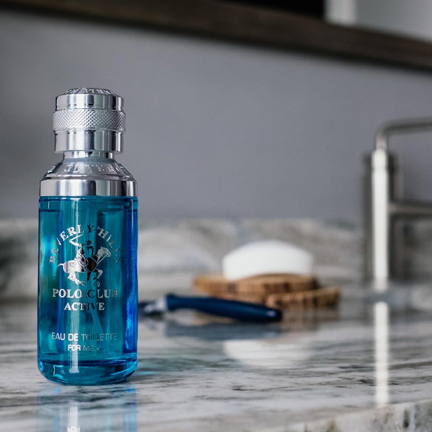 Beverly Hills Polo Club Active Cologne for Men - Designer Eau de Toilette Bonus Pack - 3.4oz & 0.5oz Travel Size - Long-Lasting Fresh Fragrance