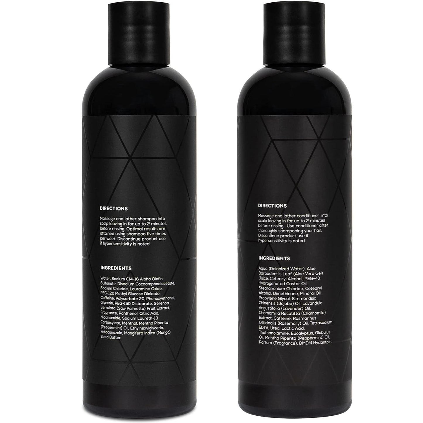 Hair Surge Shampoo and Hair Solaye Conditioner Bundle (8 fl oz) | Thickens Hair, Reduces Breakage, Promotes Growth, Strengthens Follicles | For Men and Women