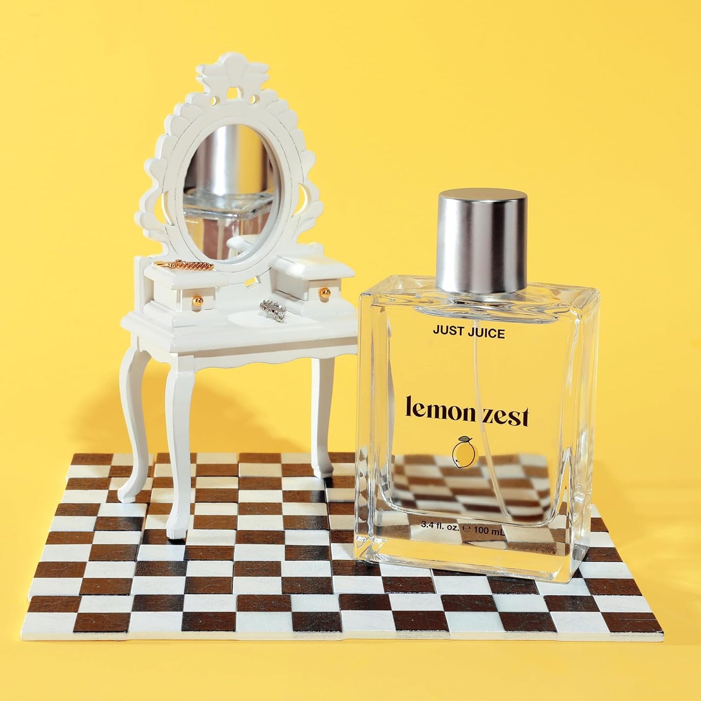 Just Juice Lemon Zest - Bright Fruity Floral Perfume - Lemon, Grapefruit, Mandarin Perfumes for Women and Men - 3.4 oz