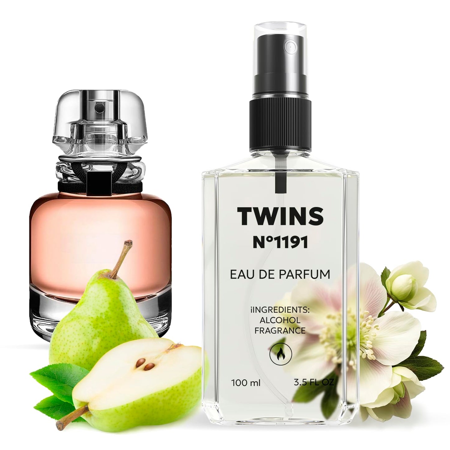 TWINS Impression of L'Interdit | Perfume for Women Eau de Parfum | No.1191 | 3.4 Fl Oz / 100 ml