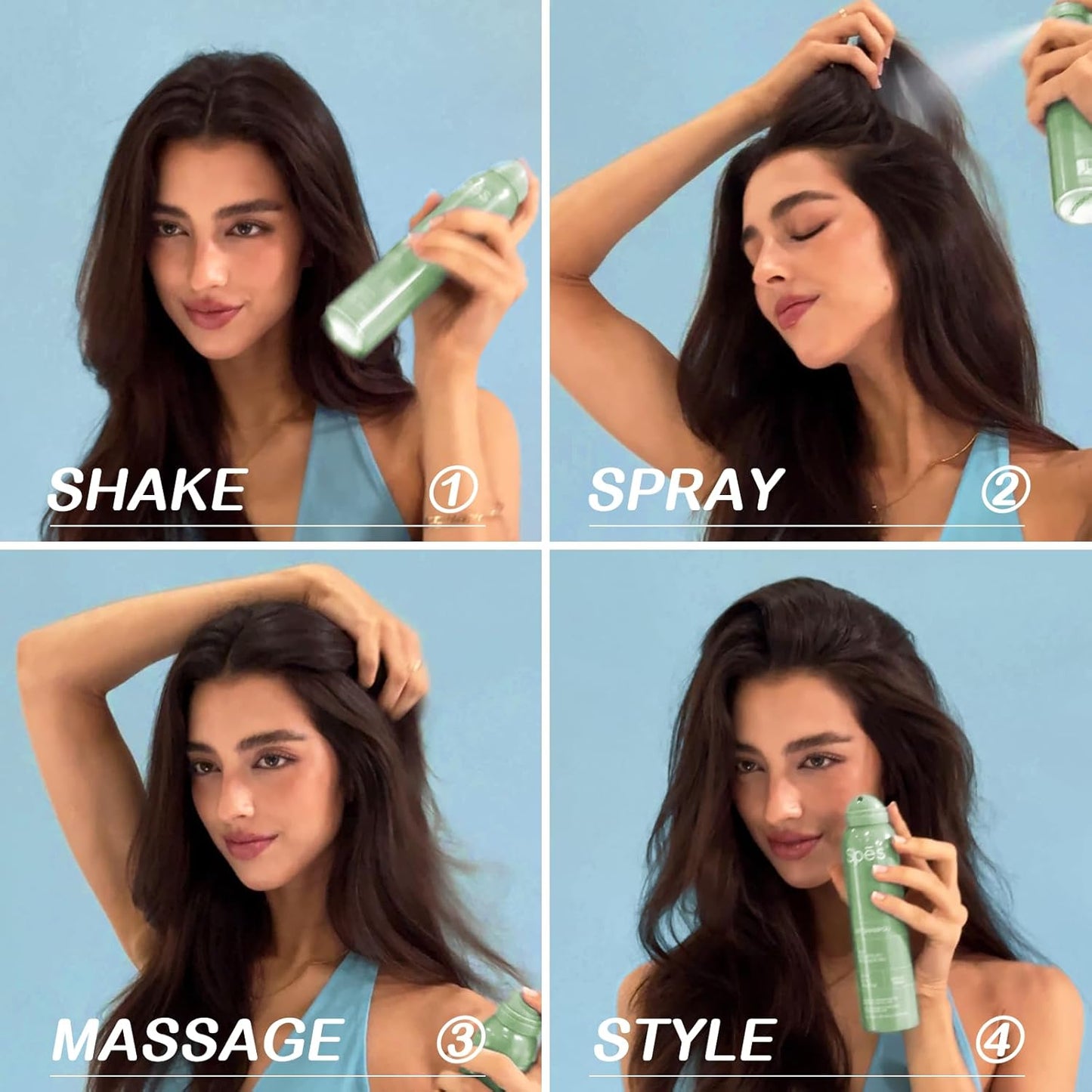 Dry Shampoo for Women, Volumizing Dry Shampoo Leaves No White Residue, Absorbs oils, 72 Hours Long-lasting Oil Control, Refreshing and Non-Greasy Spray for All Hair Types,(6.08FL，Apple Burst)