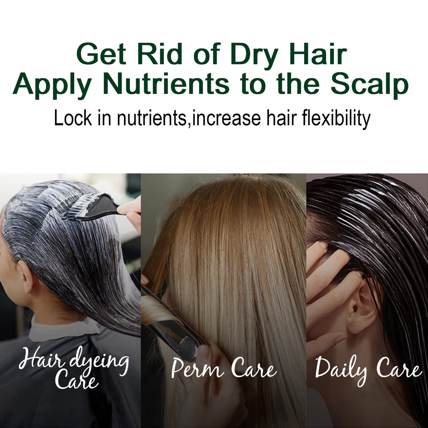 Hair Mask Deep Treatment Conditioner Collagen Protein Argan Oil Biotin Repair For Dry Damaged Frizzy Curly All Hair Types(16.9 Fl Oz/500ml) (keratin)