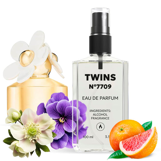TWINS Impression of Daisy | Perfume for Women Eau de Parfum | No.7709 | 3.4 Fl Oz / 100 ml