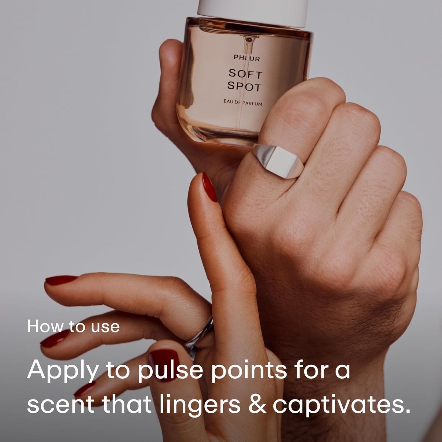 PHLUR Soft Spot Eau de Parfum - Full Size Perfume Fragrance - Floral Amber Musk Perfume with Bergamot, Mandarin, Jasmine, Sandalwood & Vanilla (50mL)