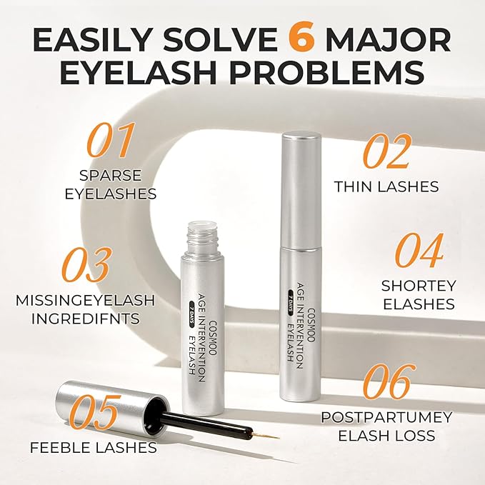 Eyelash Growth Serum, Lash Enhancing Serum with Advanced Formula to Boost Longer Fuller and Thicker Luscious Lashes, Non-Irritating Eyelashes