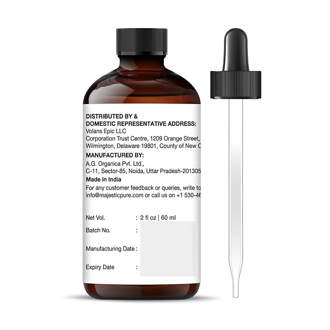 MAJESTIC PURE Peppermint Essential Oil with Glass Dropper | 100% Pure and Natural Peppermint Oil | Premium Grade Essential Oils for Diffusers, Skin, Aromatherapy, Massage | 2 Fl Oz