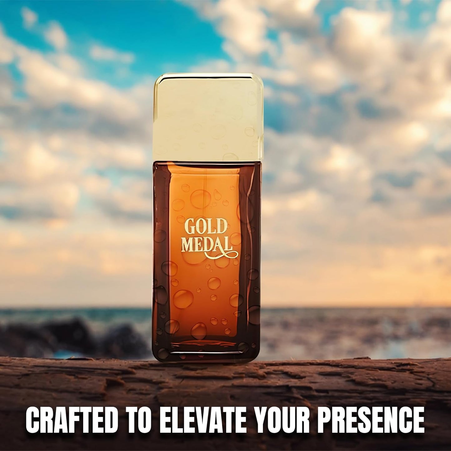 Gold Medal Men Cologne Fresh Scent Eau De Toilette Spray, Fragrance For Men Long-Lasting Cologne Choice For Daily Wear Elegant 100ml Bottle