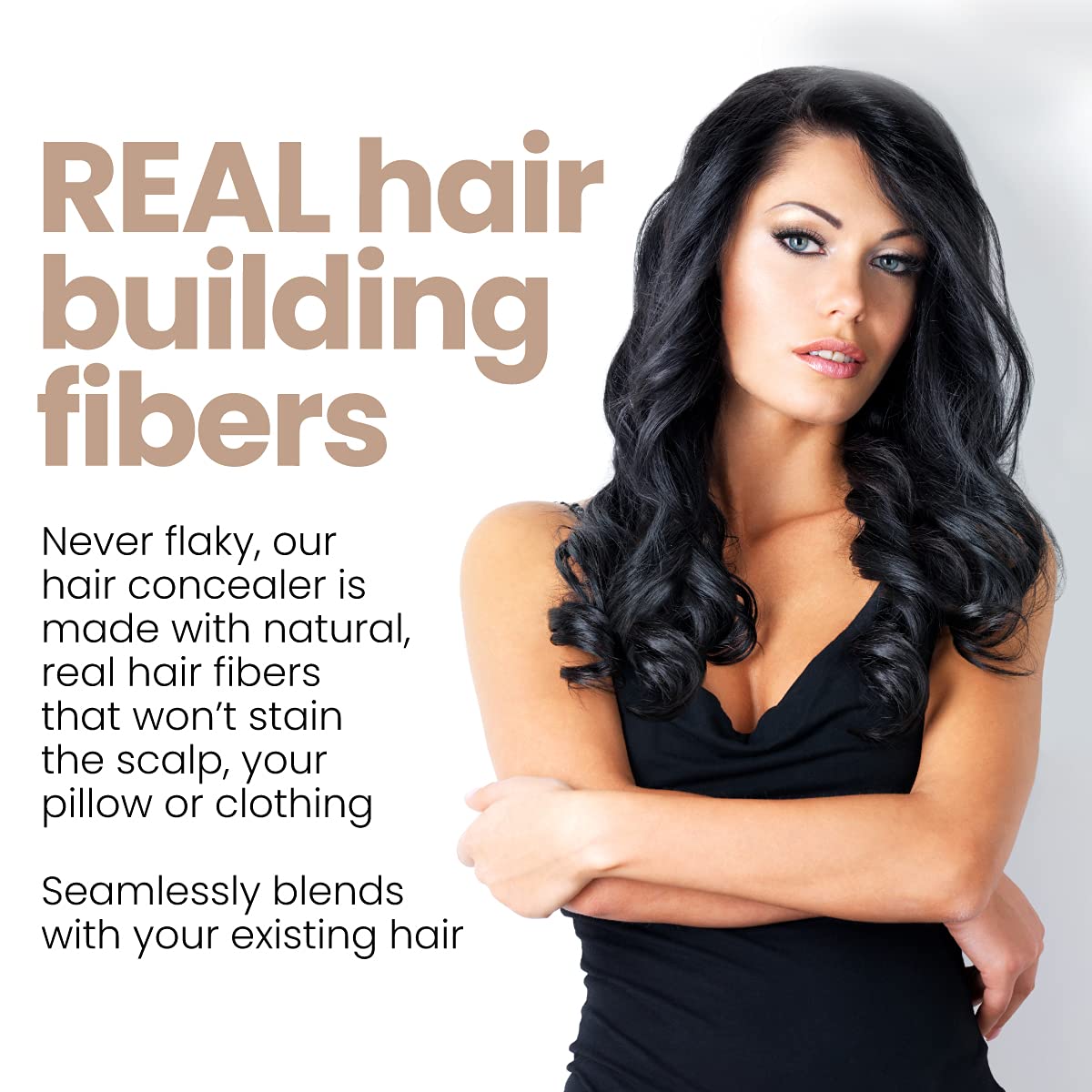 Hair Illusion Combo Kit - Hold Spray, 38g Hair Fiber Bottle, Applicator & Hairline Optimizer (Jet Black)