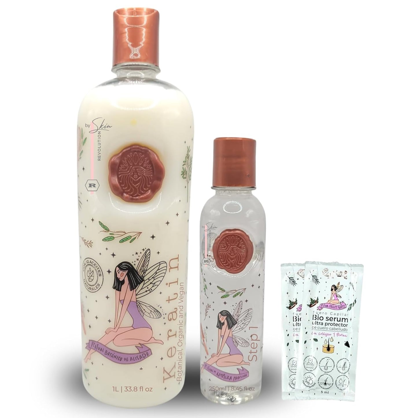 Aftercare for Ritual Botánico Keratina Orgánica | Treatment to Straighten, Repair and Relax Hair | All Natural, Organic & Vegan Ingredients | Product of Colombia| Keratin Large, 1 Liter/33.8 Fl Oz