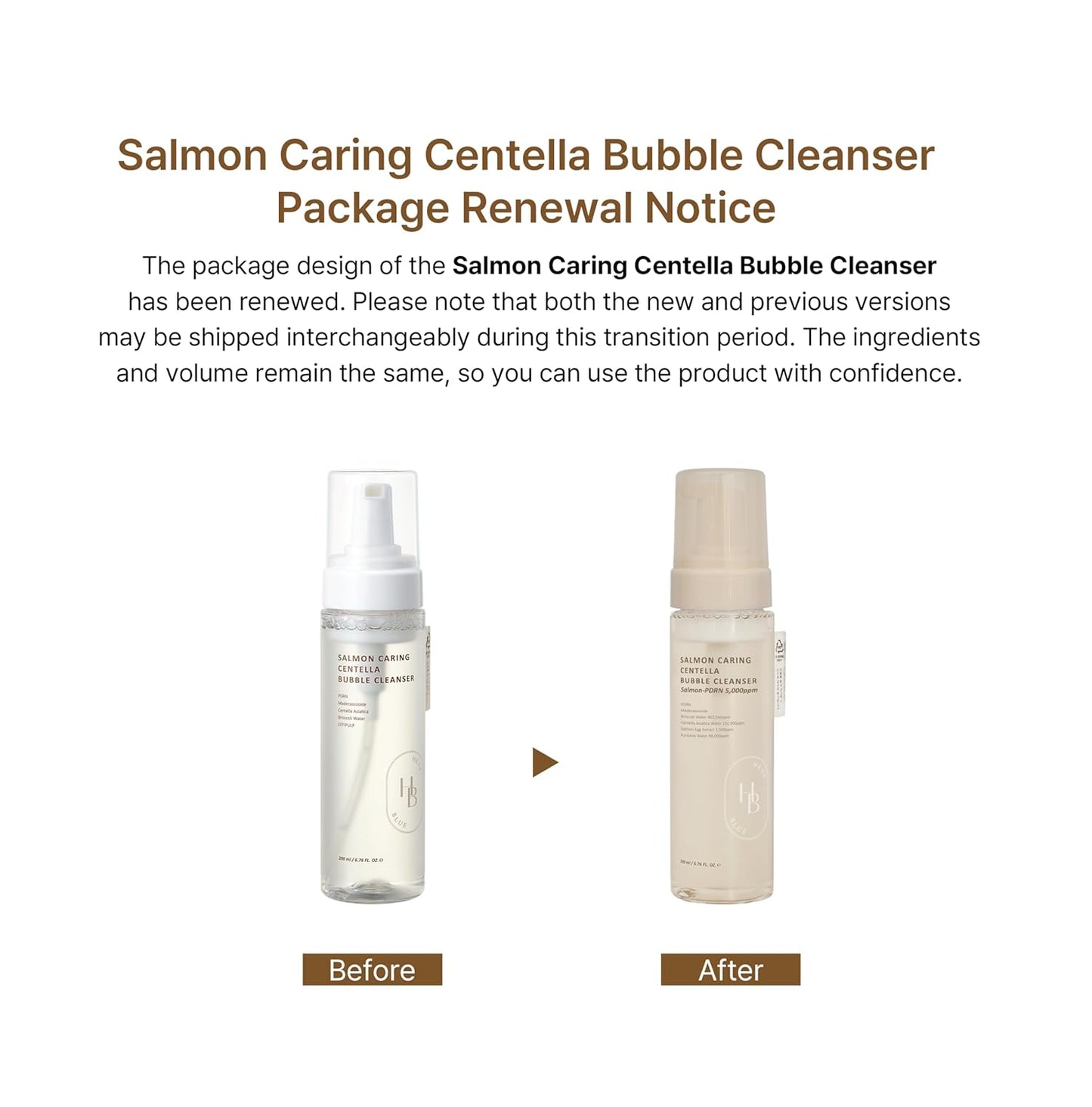HEVEBLUE Salmon Caring Centella Bubble Cleanser - Salmon PDRN, pH 5.5, Salmon Egg Extract, Centella, Moisturizing, Balancing, Pore Cleansing, Low Irritation, Hypoallergenic, Sensitive Skin
