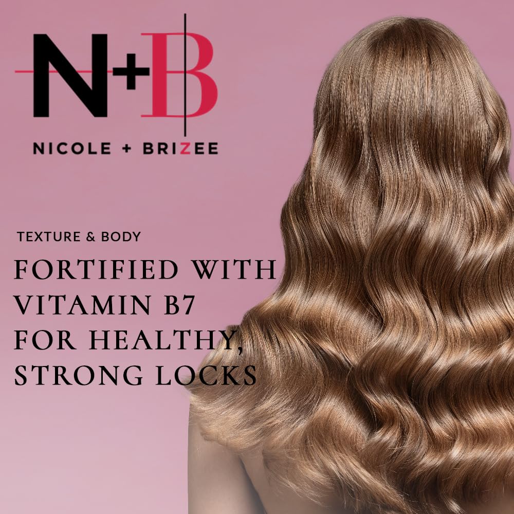 N+B Sea Salt Spray for Hair | Hair Spray for Added Texture and Volume w/ No Sticky Residue | Good for All Types of Hair | w/ Biotin & Castor Oil for Hair Care | Vegan & Cruelty-Free | 10 oz