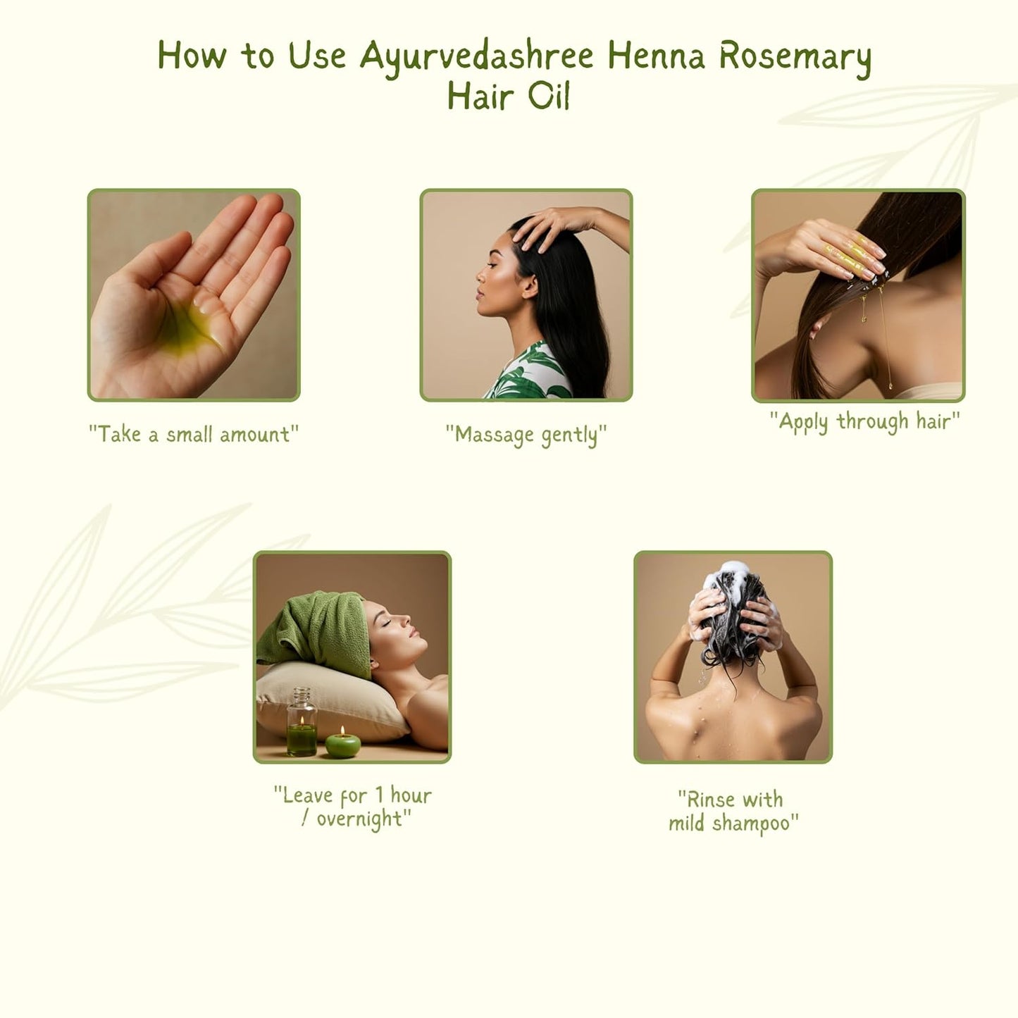 Henna Rosemary Hair Oil 200 ml, 6.76 fl oz with Neem, Shikakai, Bhringraj, Amla, Brahmi, Sesame, Olive & Sunflower Oils