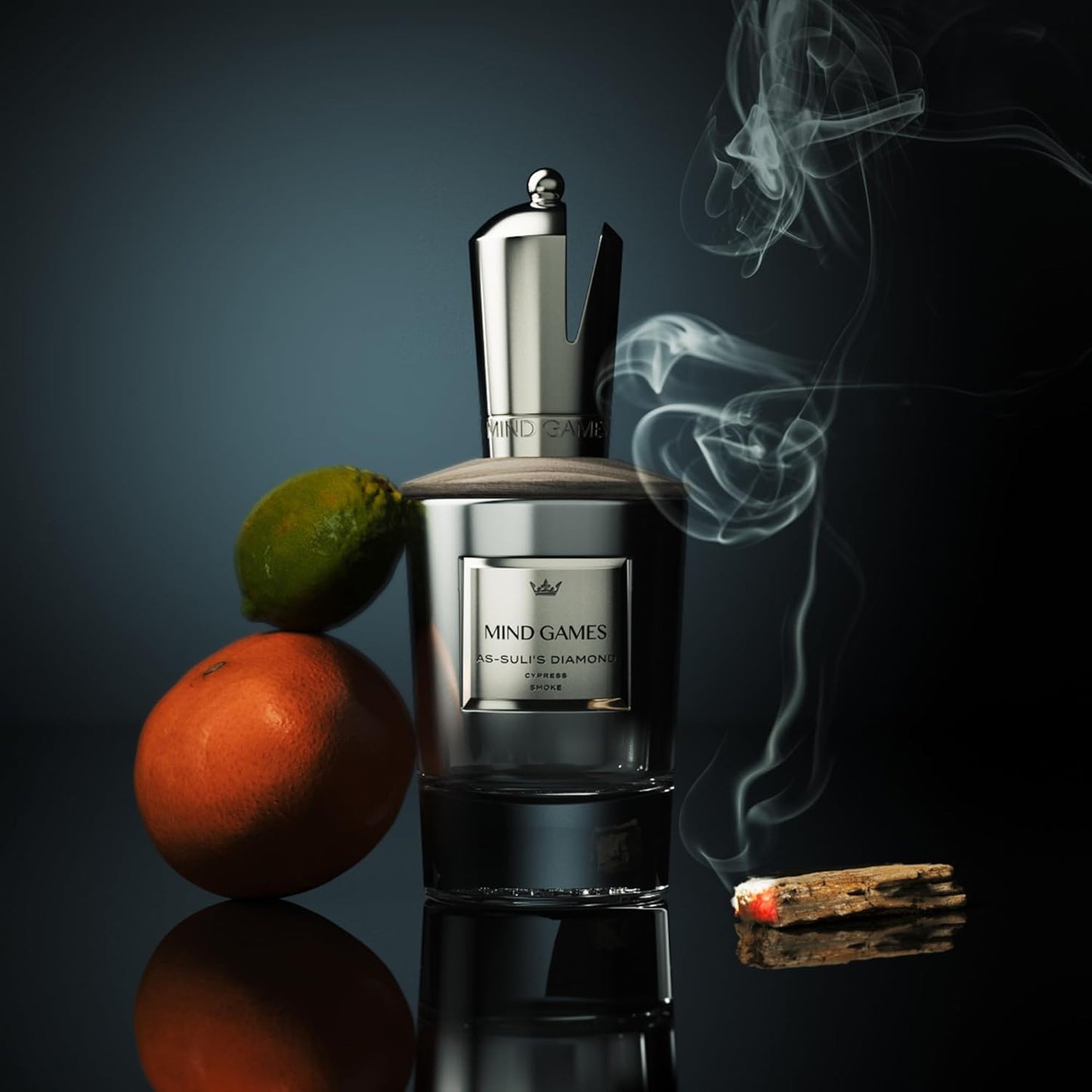 MIND GAMES As-Suli's Diamond - Luxury Perfume with Notes of Bergamot, Madagascar & Amberwood - Elegant Extrait de Parfum for Women & Men - Intense & Smoky Perfume - 100 mL/3.4 oz