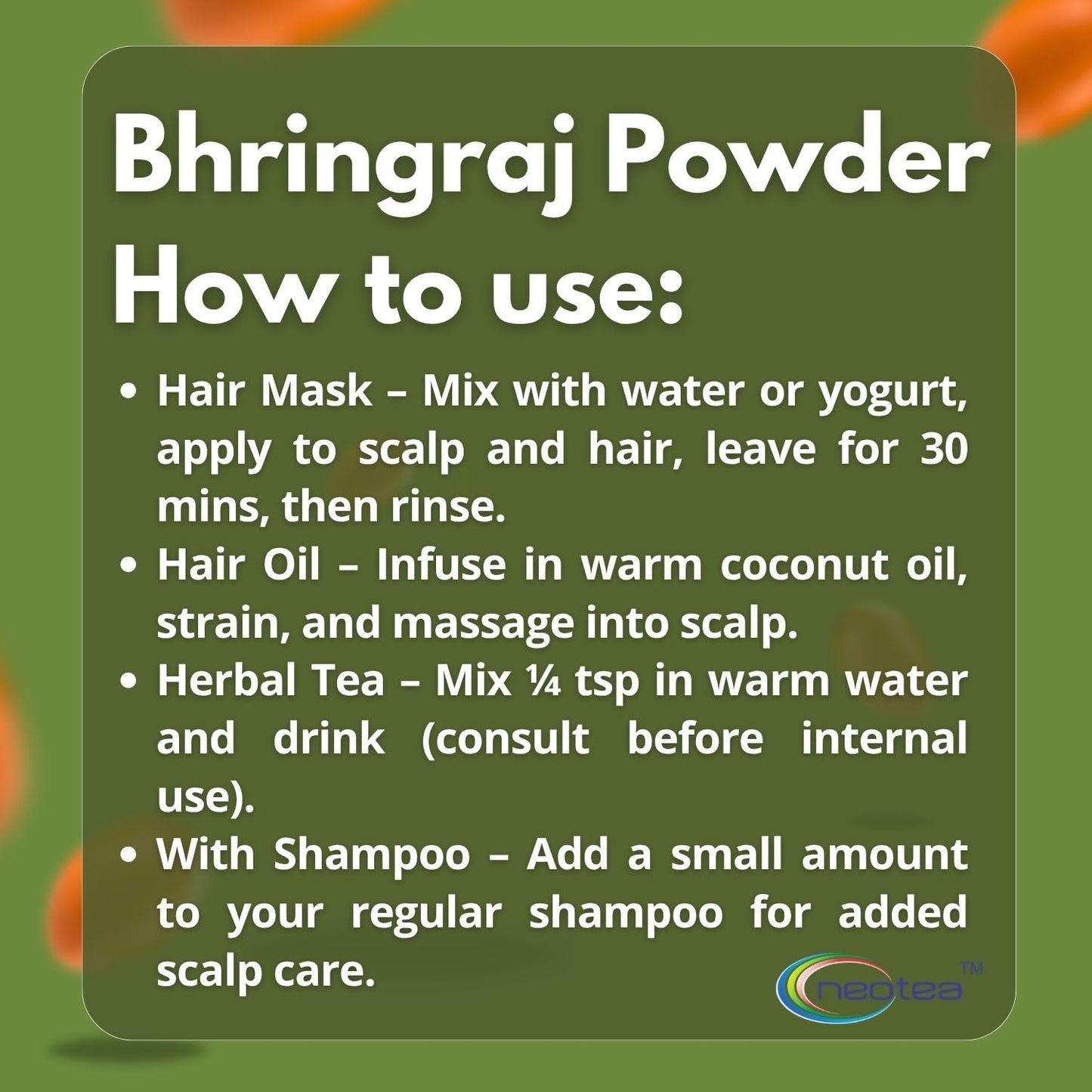 Neotea Eclipta Prostrata | Karisalai | Karisalankanni | Bhringraj powder | False Daisy Powder | Hair Growth | Organic Herbal Powder for Beautiful Hair 100% Natural 300 GM