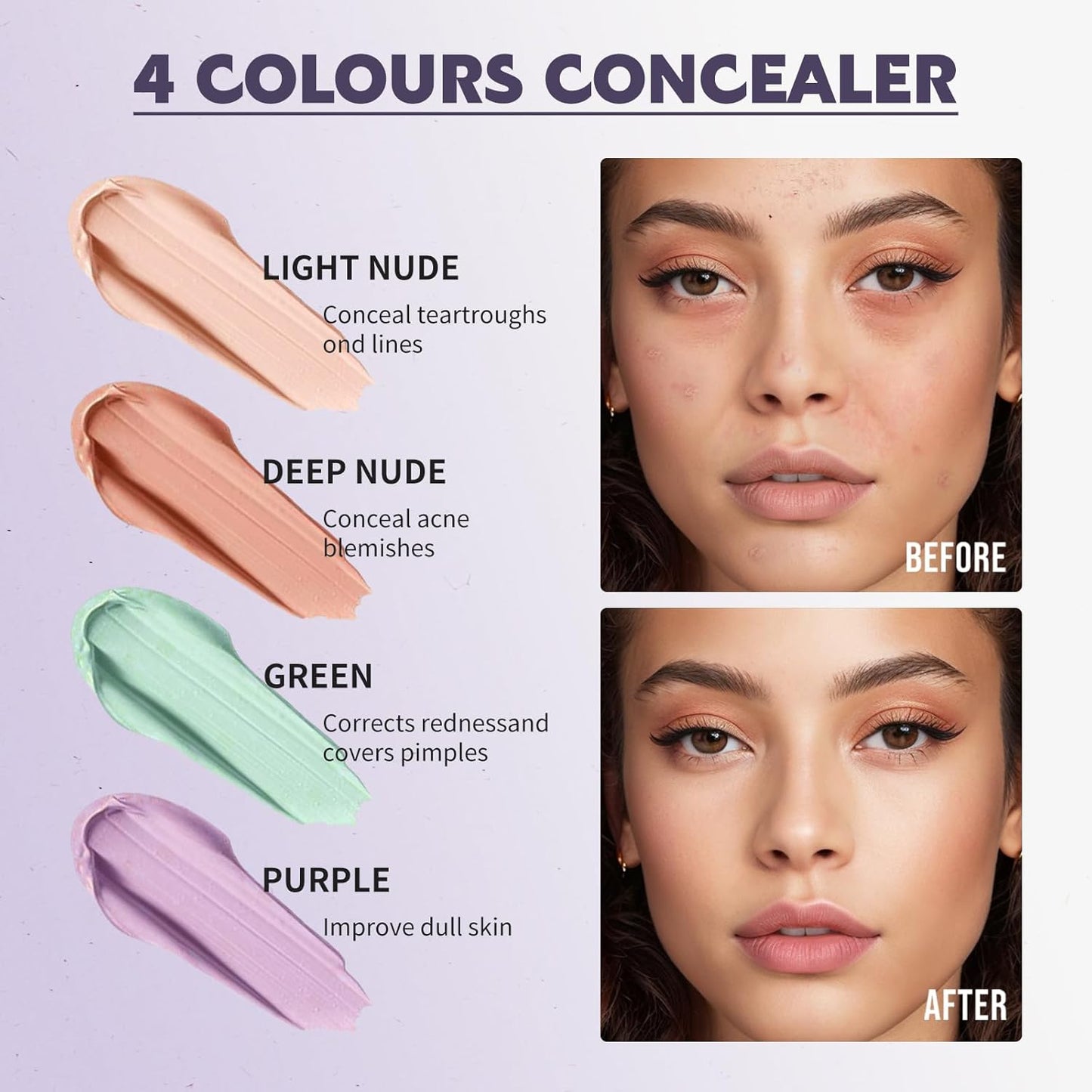 Color Nymph 9 Colors Contour Blush Highlighter Set | 9-in-1 Makeup Palette, Travel Make Up Kit, Blush & Bronzer & Highlighter Makeup, Multi-Use Concealer Face Palette with Mirror, Vegan & Cruelty-Free